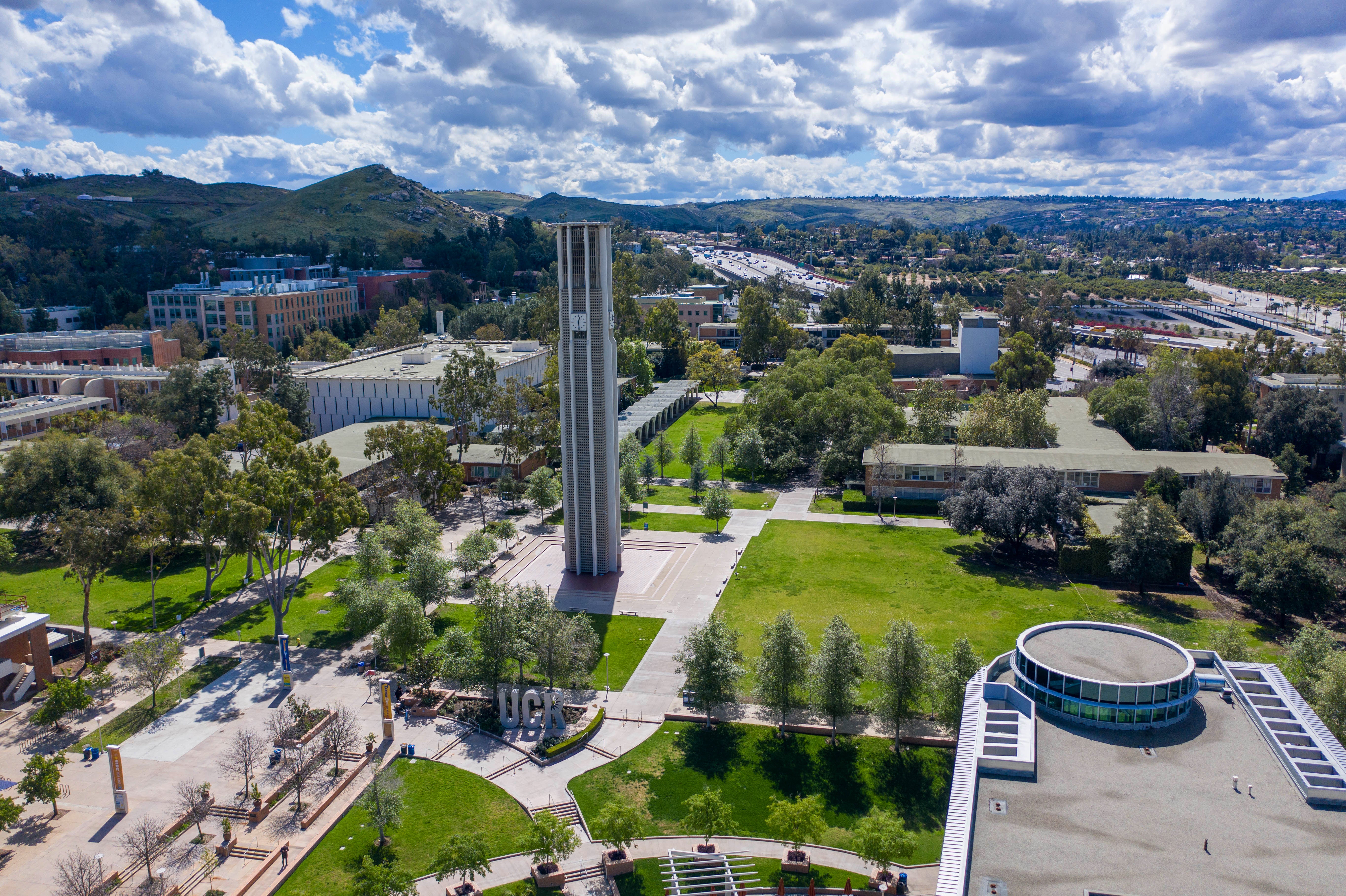 UCR campus aerial view